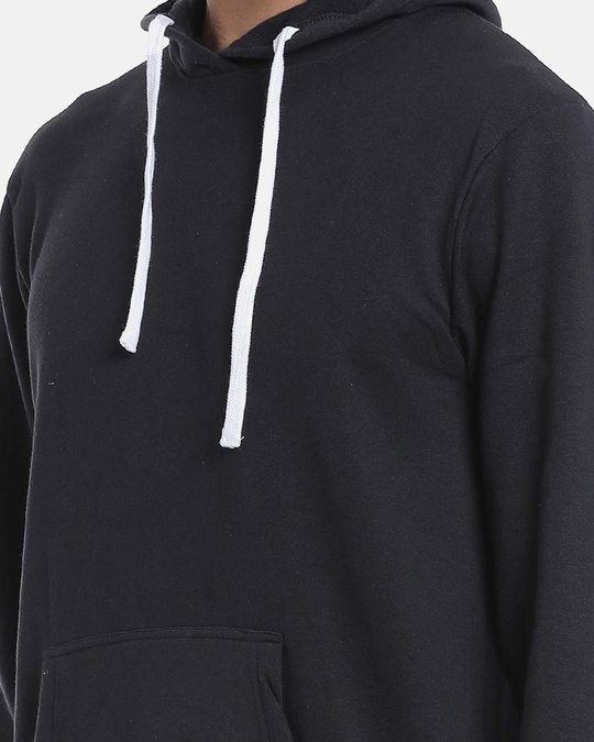 Shop Men's Stylish Solid Casual Hooded Sweatshirt