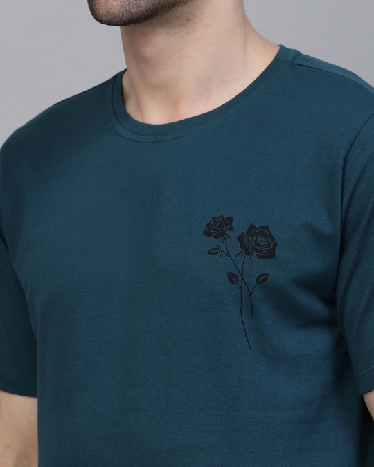 Buy Men's Teal Green Printed Tshirt Online at Bewakoof