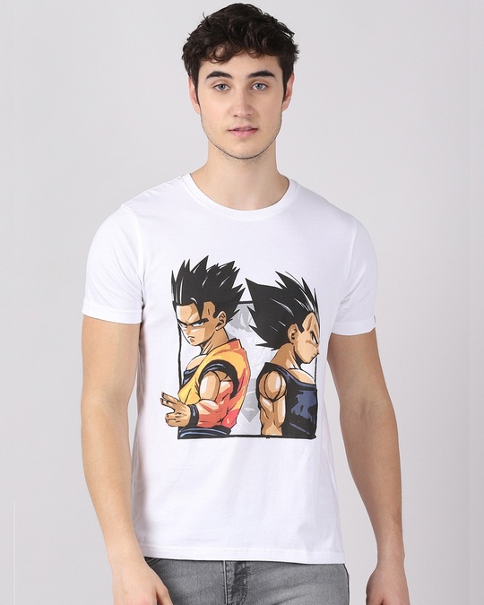 Buy Men's White Anime Goku Vegeta 