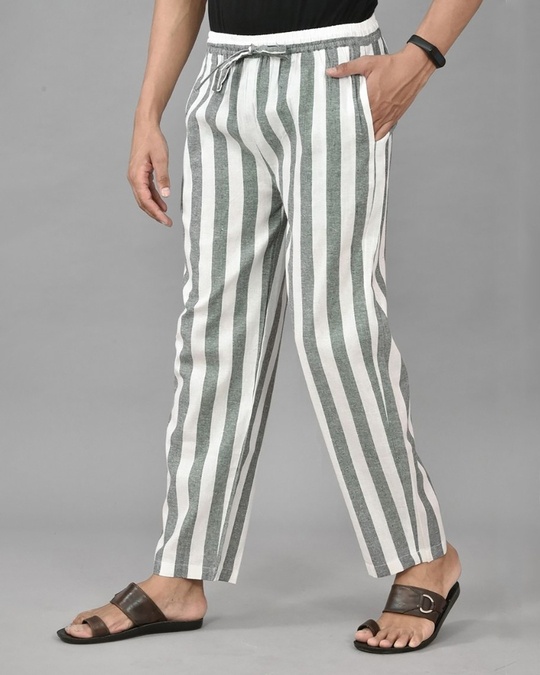 Poly Viscose Slim Fit Men Grey Side Stripe Trouser at Rs 450 in Mumbai