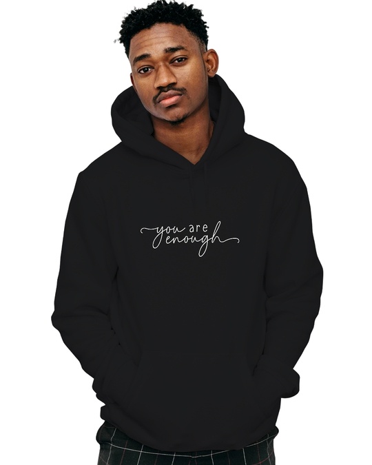 Shop Men's You Are Enough Hoodie-Front