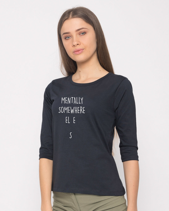 mentally somewhere else t shirt