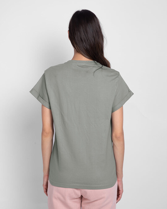Shop Meteor Grey  Boyfriend T-Shirt-Full