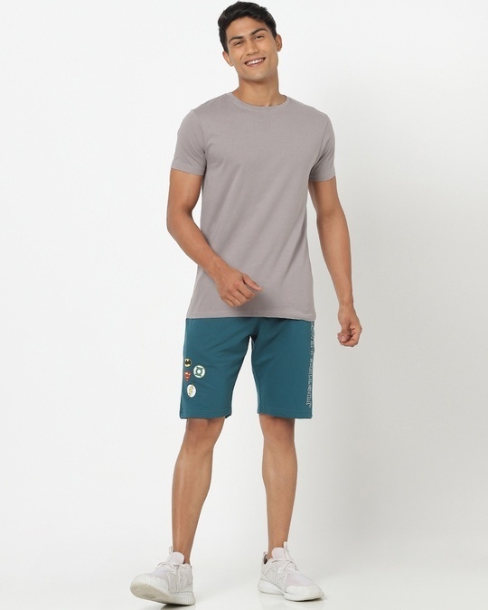 Shop Meteor Grey Half Sleeve T-Shirt-Full