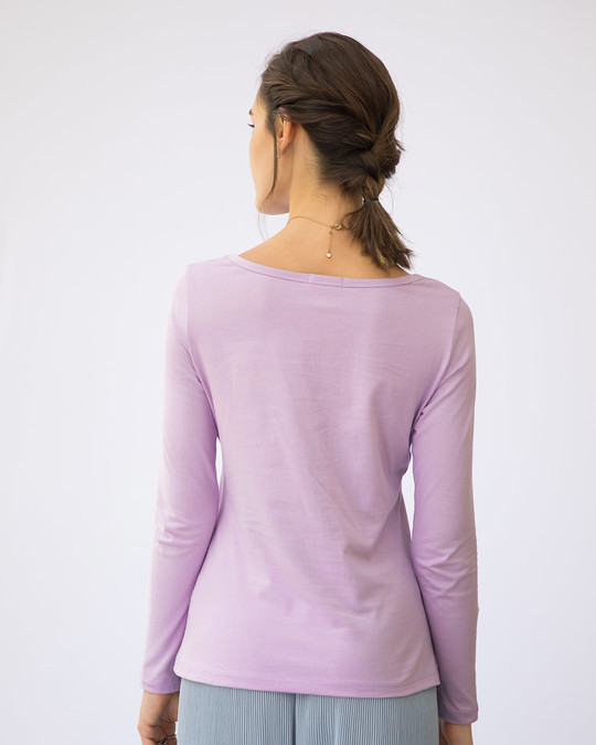Shop Minimal Girl Power Scoop Neck Full Sleeve T-Shirt-Back