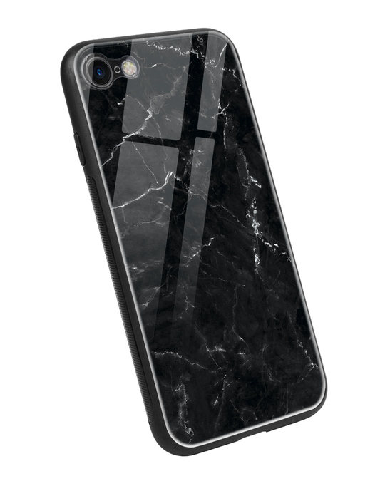 Shop Minimal Marble iPhone 7 Glass Mobile Cover-Back