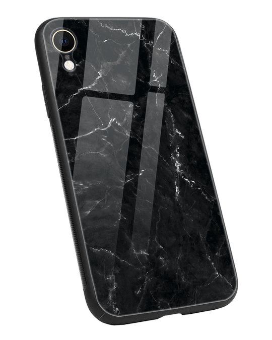 Shop Minimal Marble iPhone XR Glass Mobile Cover-Back