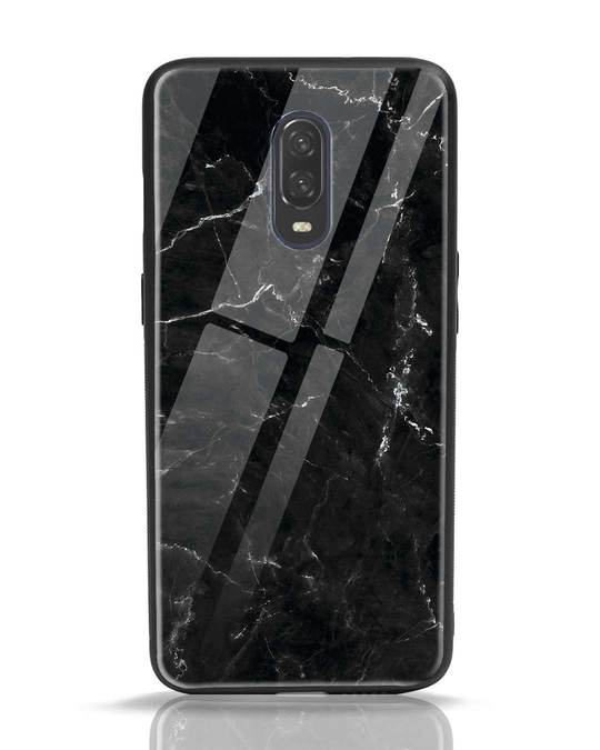 Shop Minimal Marble OnePlus 6T Glass Mobile Cover-Front
