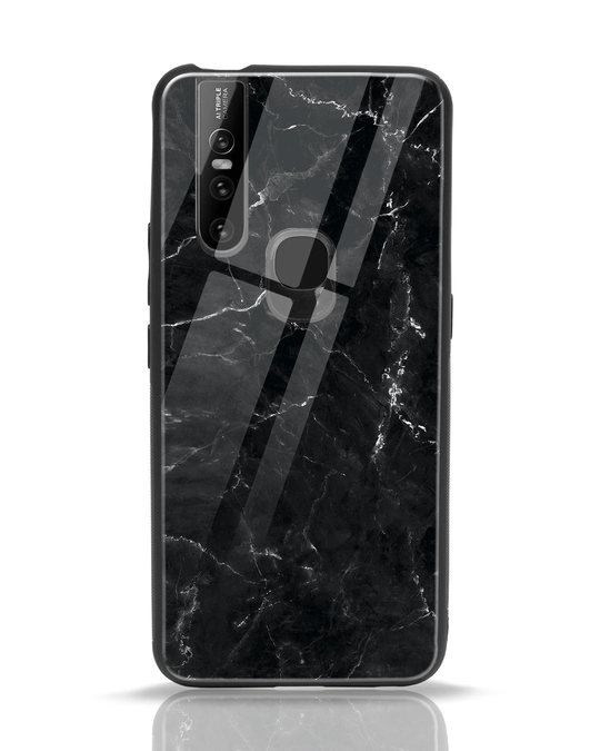 Shop Minimal Marble Vivo V15 Glass Mobile Cover-Front