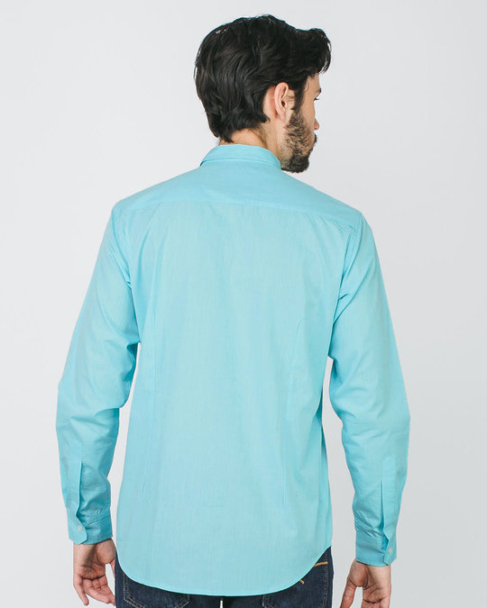 Buy Mint Green Slim Fit Shirt for Men green Online at Bewakoof
