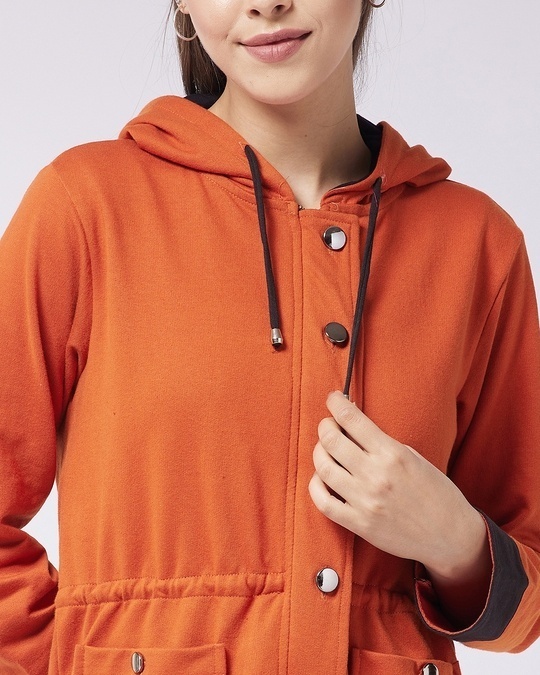Shop Women's Red  Relaxed Fit Hoodie