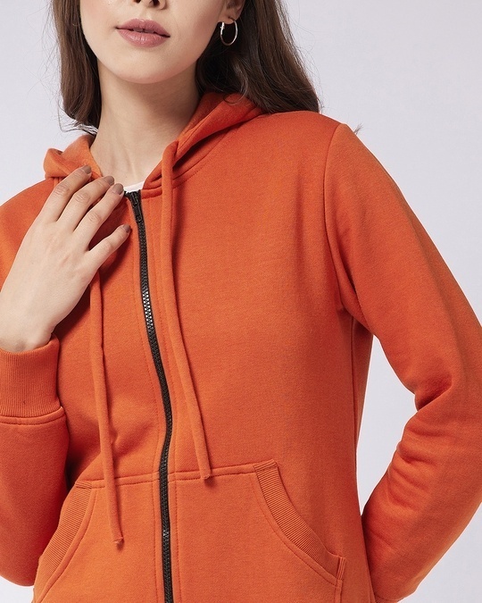 Shop Women's Red  Relaxed Fit Hoodie