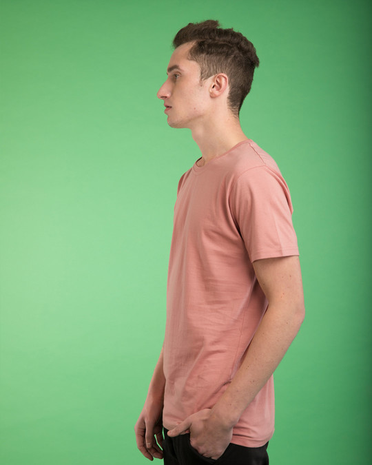 Shop Misty Pink Half Sleeve T-Shirt-Design