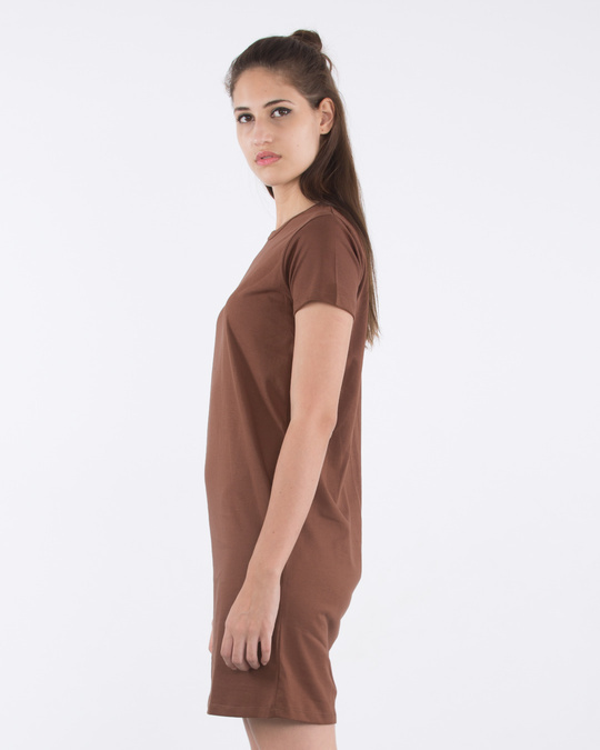 plain brown t shirt dress