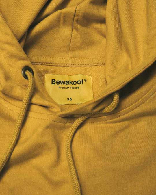 Buy Mustard Yellow Plain Full Sleeve Hoodies For Men Online India