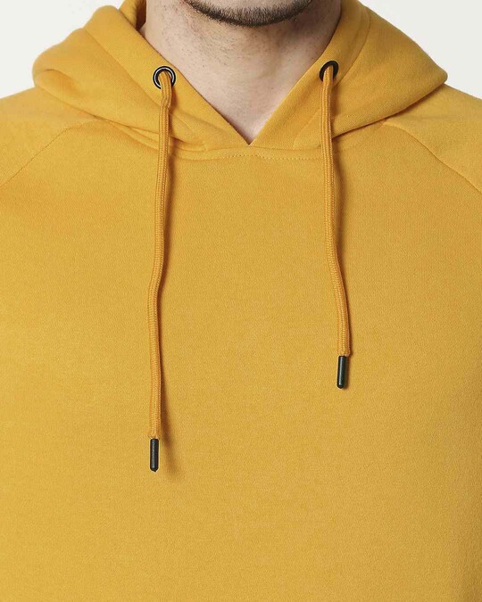 men's mustard yellow hoodie