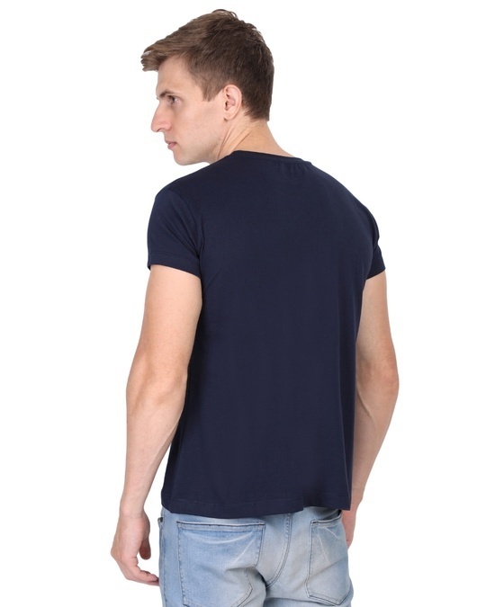 Shop Men's Blue Bengaluru Illustration Typography Cotton T-shirt-Design