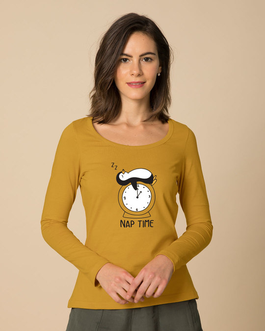 Shop Nap Penguin Scoop Neck Full Sleeve T-Shirt-Front