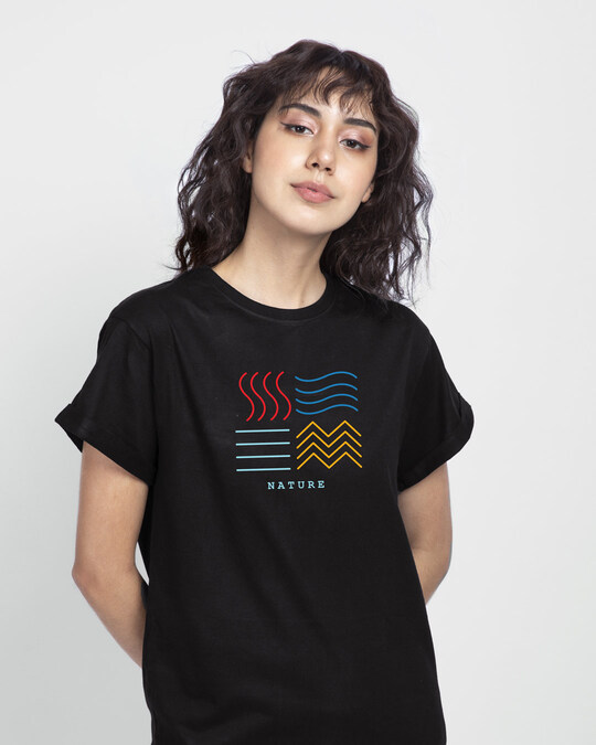 Shop Nature Elements Boyfriend T-Shirt-Front