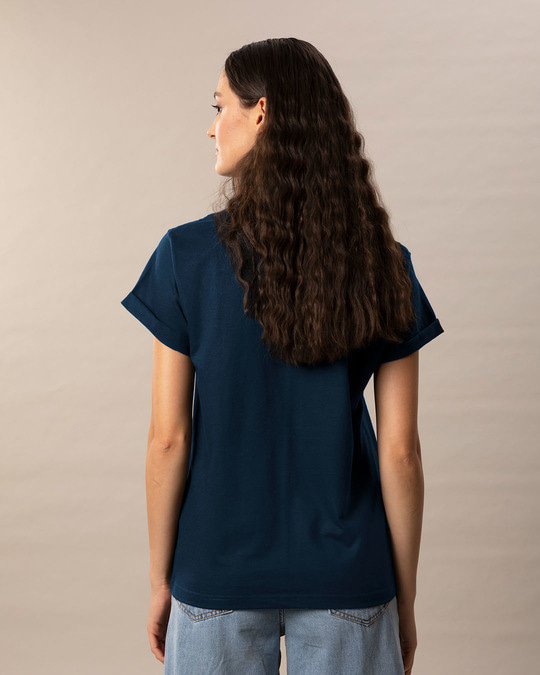 navy blue shirts for ladies