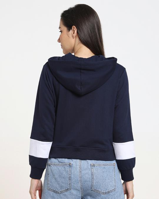 Shop Women's Color Block Zipper Hoodie-Design