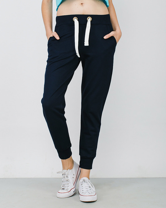 navy blue fleece joggers