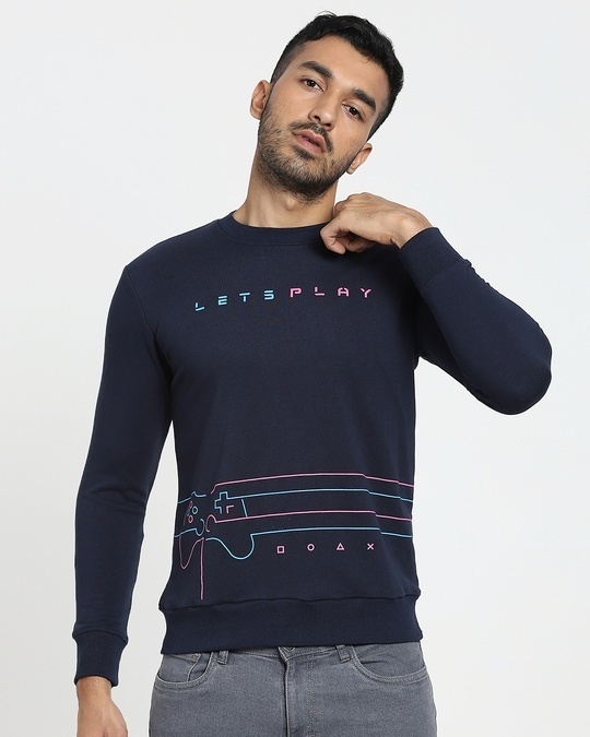 Shop Lets Play Printed Sweatshirt-Back