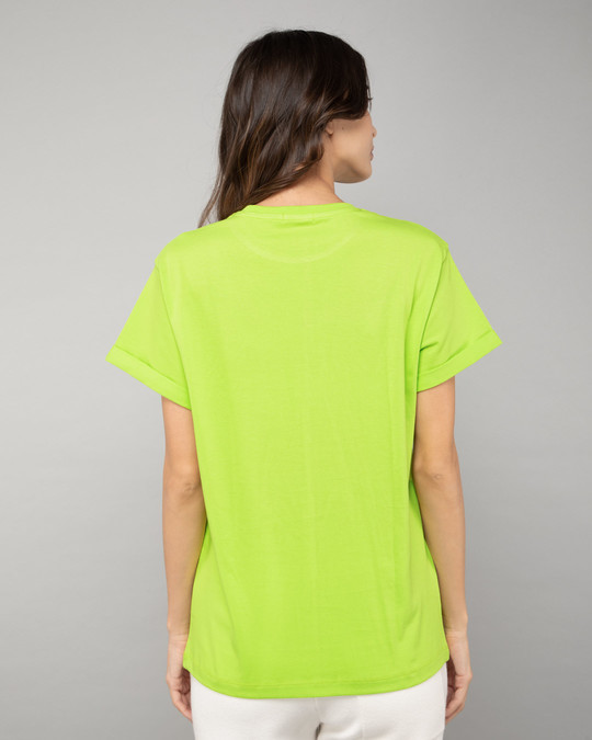 Buy Neon Green Boyfriend T-Shirt for Women green Online at Bewakoof
