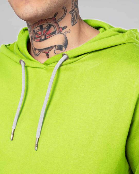 plain neon green hoodie