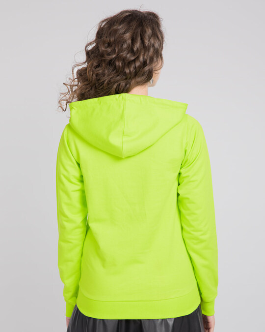 women's lime green hoodie