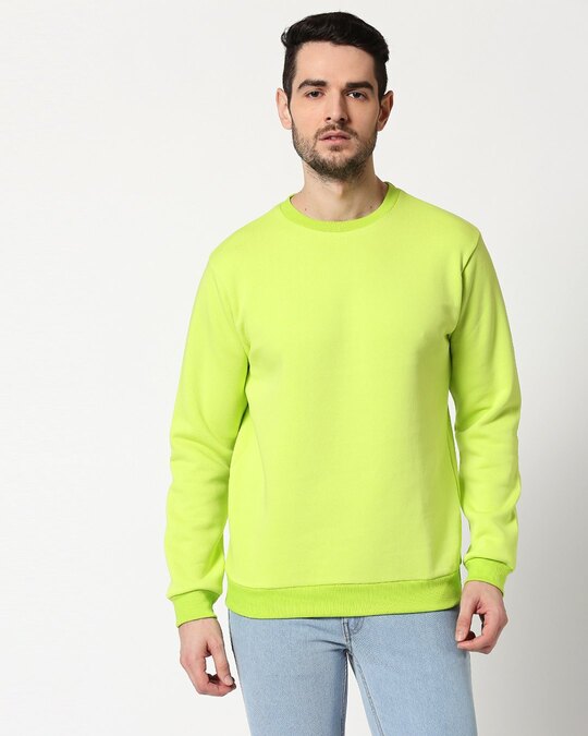 neon green sweater men