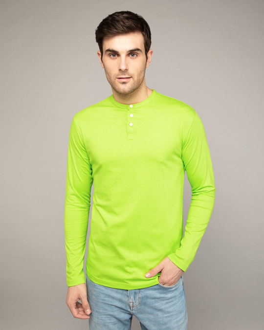 Buy Neon Green Plain T-Shirt For Men Online India @ Bewakoof.com