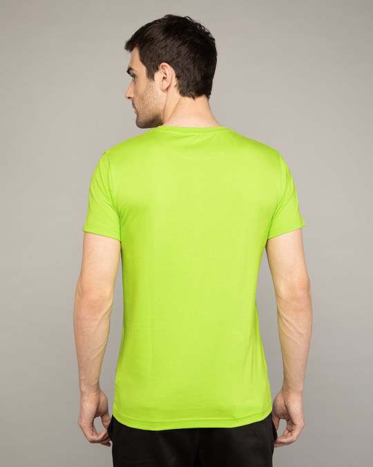 neon green men shirt