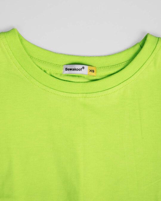 Buy Neon Green Half Sleeve T-shirt for Women green Online at Bewakoof