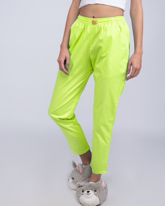 Shop Neon Green Pyjama-Front