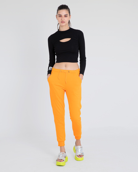 orange jogger pants