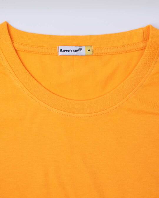 Shop Neon Orange Half Sleeve T-Shirt