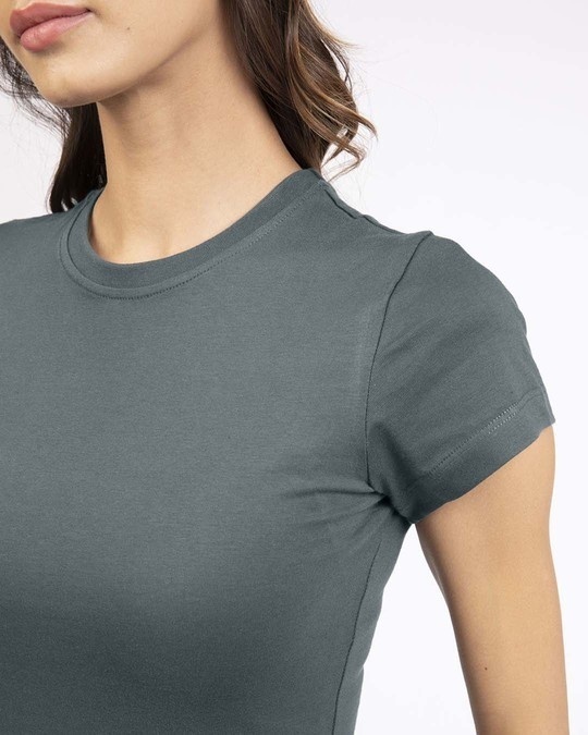 Shop Nimbus Grey Half Sleeve T-shirt