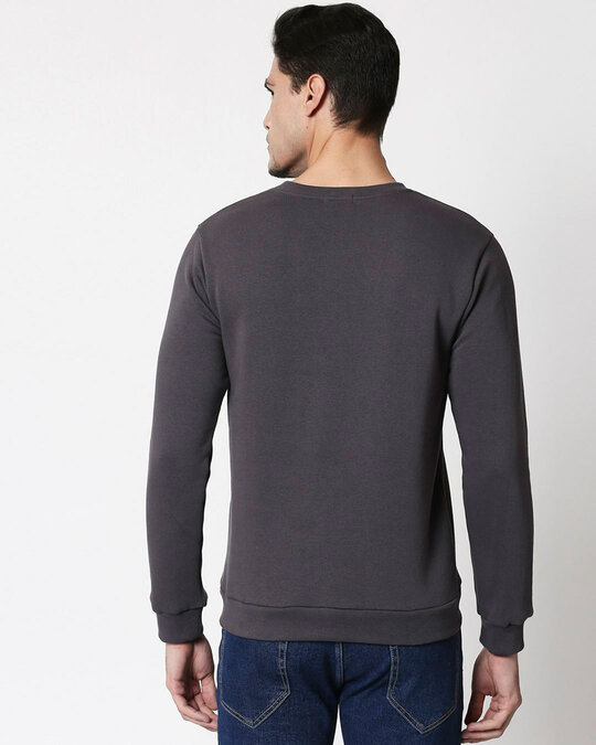 Shop No Legend, No Story Fleece Sweatshirt Nimbus Grey-Back