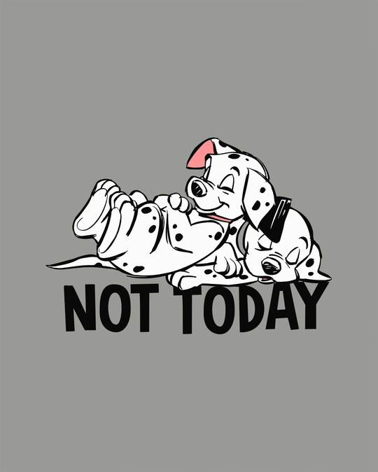 Shop Not Today Dalmations Boyfriend T-Shirt (DL)-Full