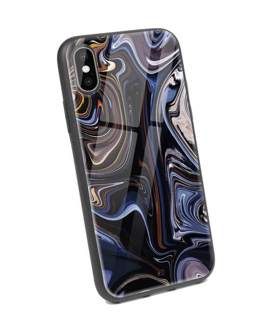 Shop Oil Paint Marable iPhone X Glass Mobile Cover-Back