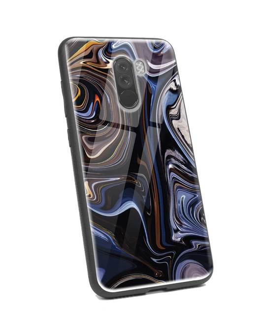 Shop Oil Paint Marable Xiaomi POCO F1 Glass Mobile Cover-Back