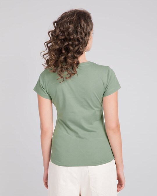 Shop Ok Whatever Half Sleeve T-Shirt (DL) Laurel Green-Back