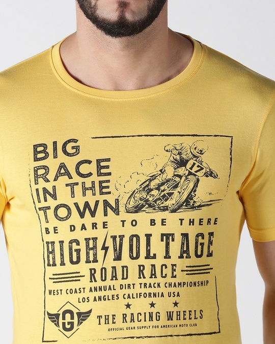 Shop Yellow X Large Size T Shirts-Full