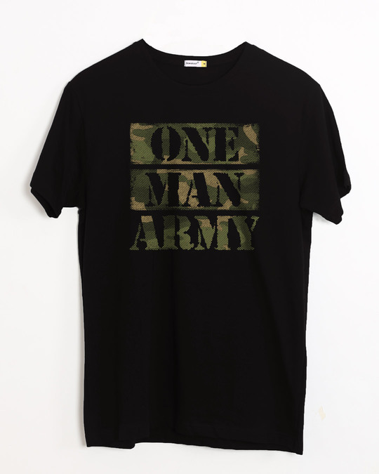 indian army black t shirt