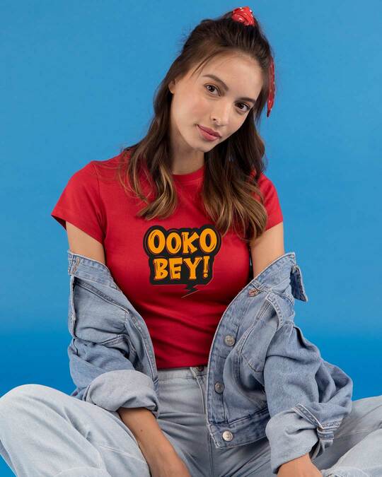 Shop Ooko Bey Half Sleeve T-Shirt-Front