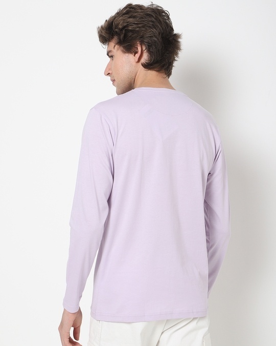 Shop Orchid Petal Full Sleeve Henley T-shirt-Design