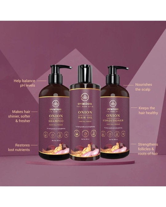 Buy OVATION The New Skin ,The Power OF Three,Onion Korean Ginseng Hair ...