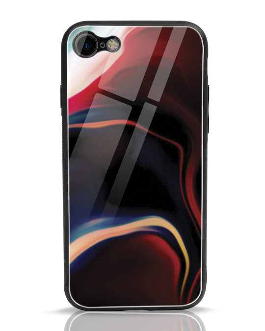 Shop Paint Swirls iPhone 7 Glass Mobile Cover-Front
