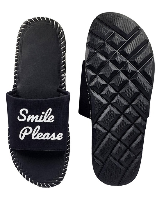 Shop Charlie Black Slipper Flipflops Slides For Men-Full